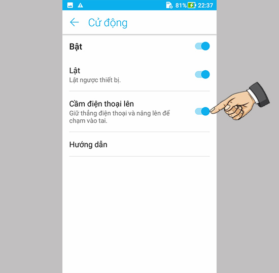 ​Kích hoạt tính năng